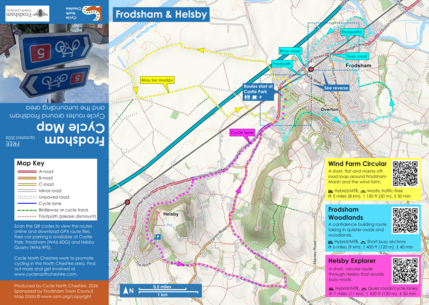 Frodsham Cycle Map 2026 (front)